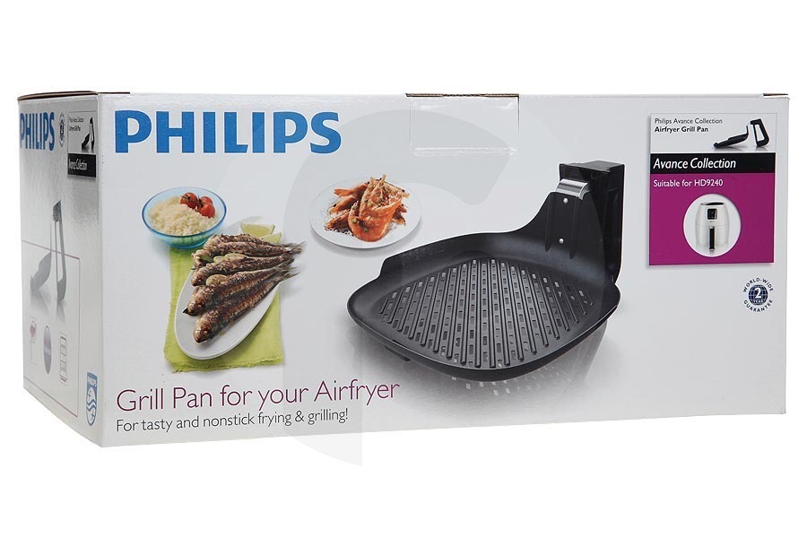 Philips Friggitrice Philips griglia (piastra grill) per friggitrice ad aria (friggitrice ad aria calda) HD9911/90, HD991190