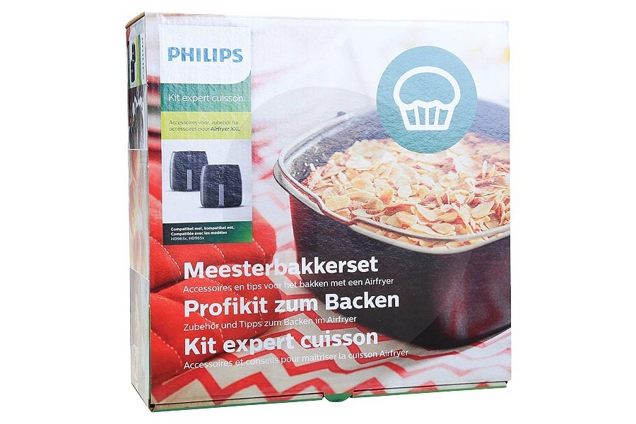 Philips Friggitrice ad aria Philips HD9957/00 Airfryer XXL Set per mastri fornai