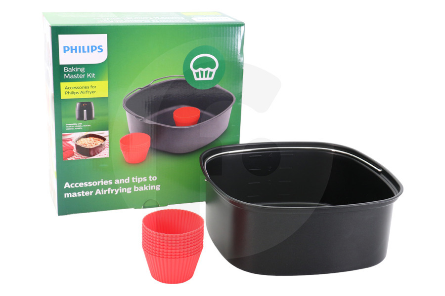 Philips Freidora sin aceite Philips HD9956/00 Airfryer Set de horneado Tamaño familiar Freidora de aire caliente apto para entre otros HD9630, HD9860