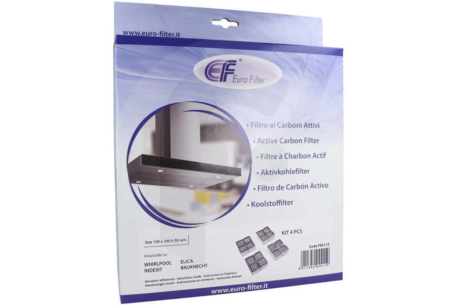 Alternatief Campana extractora Filtro de carbón alternativo para placa de cocina C00644853