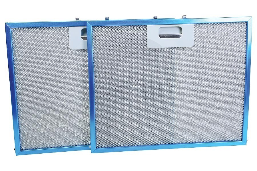 Whirlpool Filtro de grasa (filtro de metal, filtro de aluminio) 2 piezas para  y otros campana extractora 481248058117 apto para entre otros AKR901IX2, DDLE3790IN, DDLI3710IN1