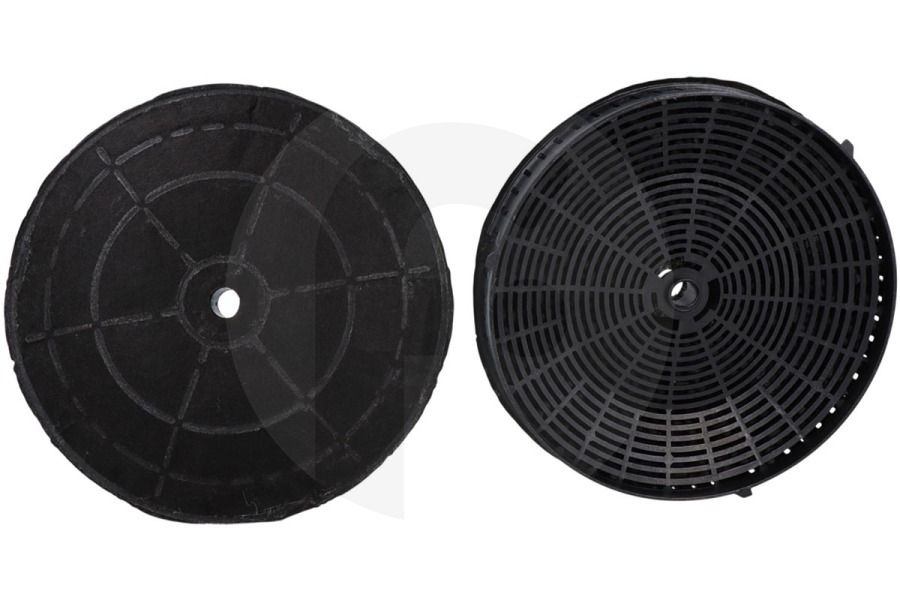 Alternatief Cappa aspirante Filtro a carbone attivo rotondo set da 2 tipo57 per Ariston e altri cappa aspirante 484000008824
