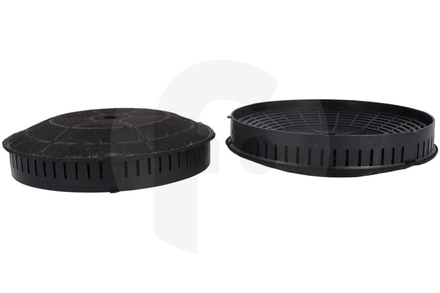 Alternatief Cappa aspirante Filtro a carbone attivo rotondo set da 2 tipo57 per Ariston e altri cappa aspirante 484000008824