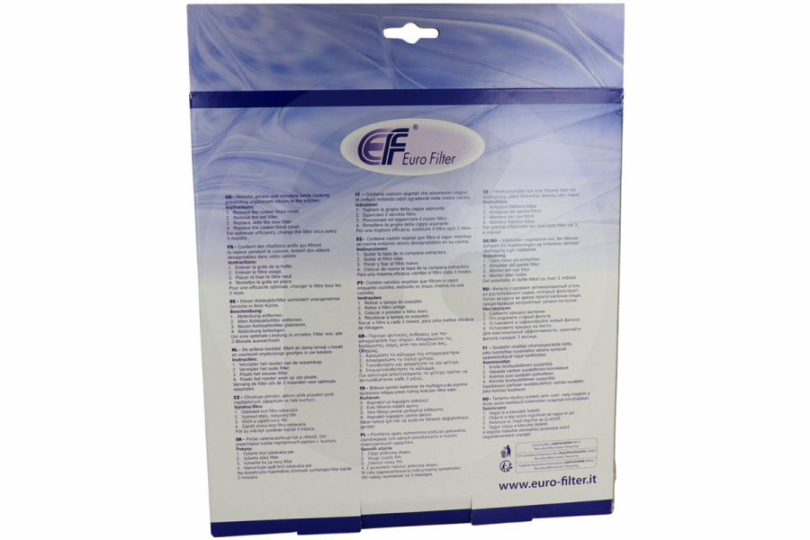 Alternatief Cappa aspirante Eurofilter filtro a carbone universale (filtro ai carboni attivi) rettangolare 2 pz. cappa aspirante 484000008675