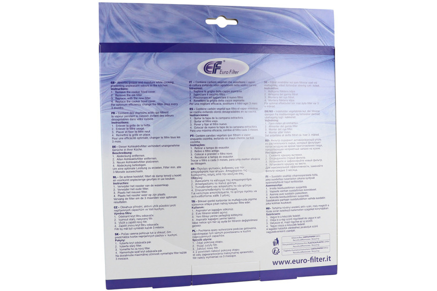 Universal Cappa aspirante Fiyo Filtro al carbone per cappa modello 20 484000008571