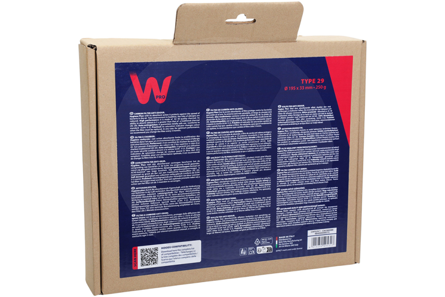 Whirlpool Dampkap Koolstoffilter rond voor o.a. Whirlpool dampkap 484000008572