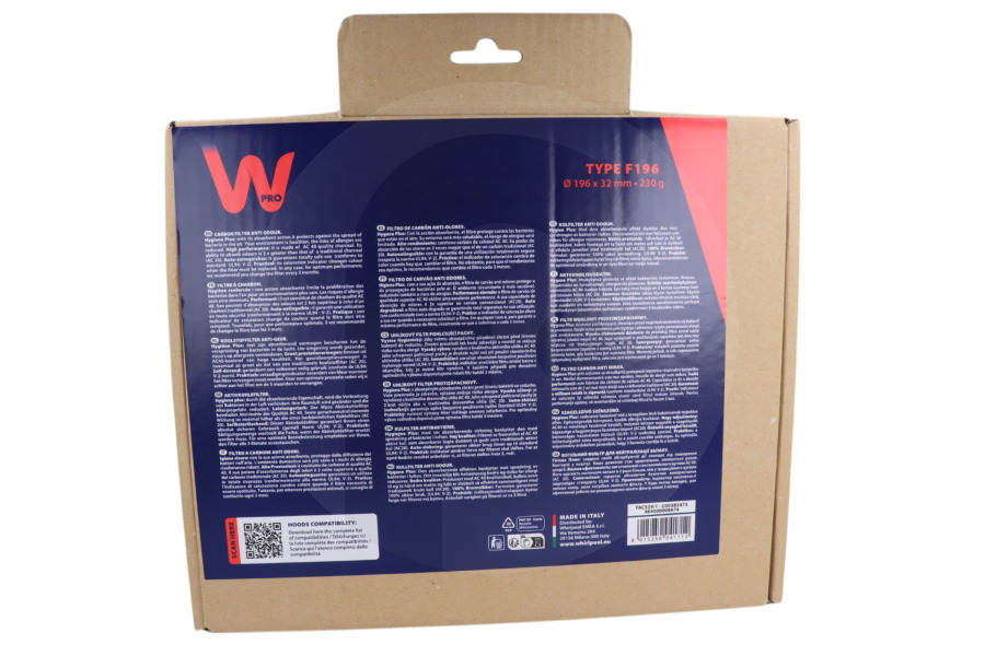 Whirlpool Cappa aspirante Filtro carbone rotondo per Whirlpool e altri cappa aspirante 484000008674, F196