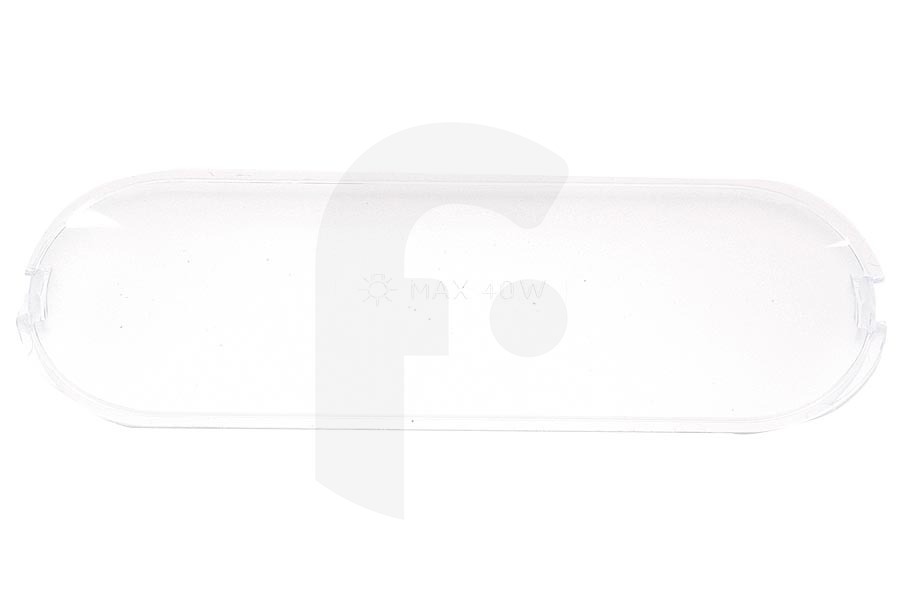 Whirlpool Campana extractora Cristal Campana extractora (Para lámpara - 184x65mm) campana extractora 481944268742 apto para entre otros AKS406WH, AKS606WH,