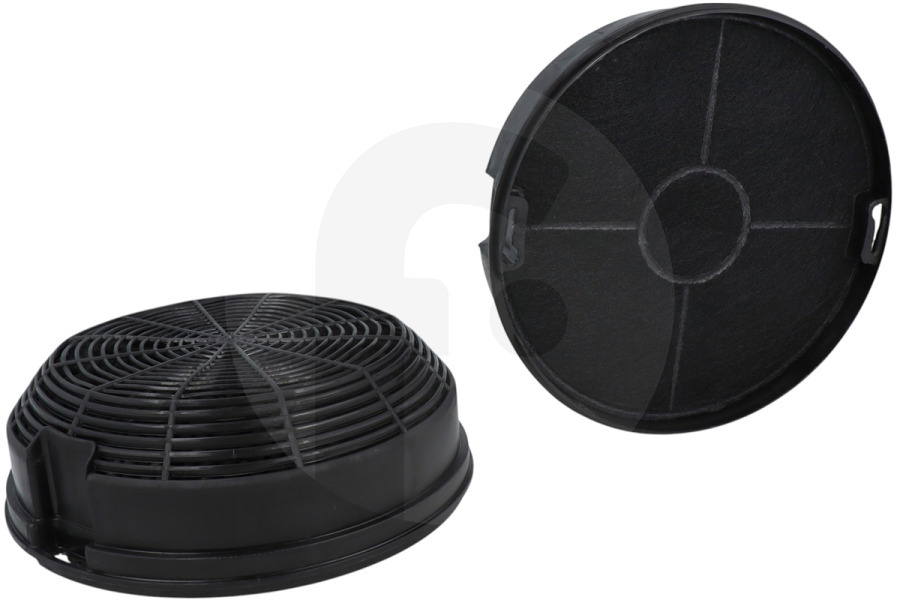 Alternatief Cappa aspirante Filtro a carbone genere 47 circolare ⌀ 150mm x 50mm 2 pezzi Cappa aspirante 484000008784