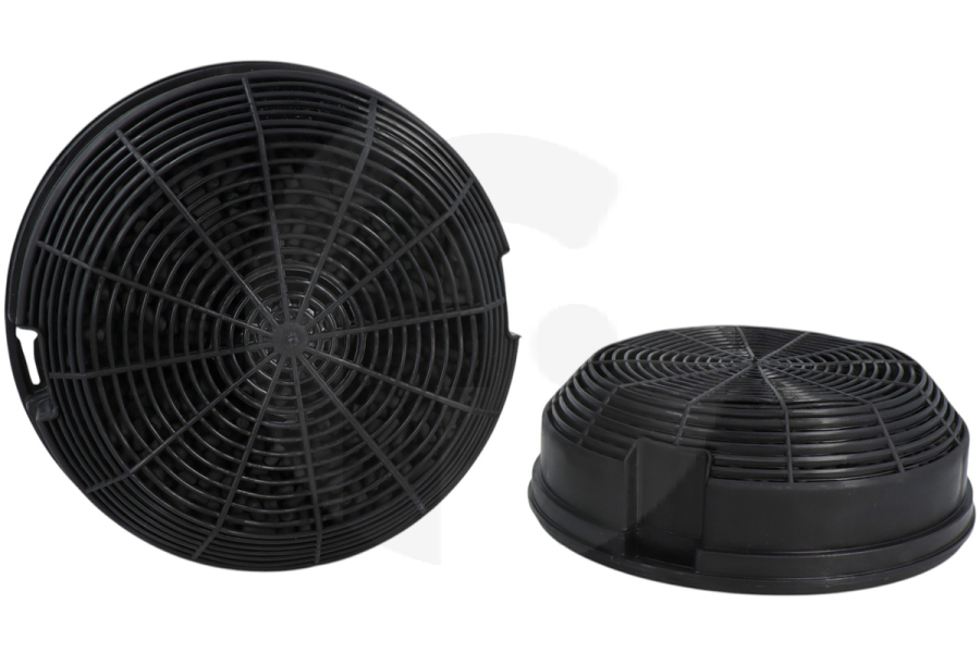 Whirlpool Campana extractora Filtro de carbón Tipo 47 circular ⌀ 150mm x 50mm 2 piezas Campana extractora 484000008784 apto para entre otros AKR672, DKM1363, AKR946