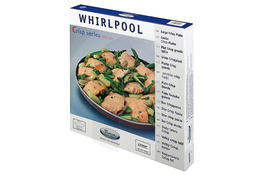 Whirlpool Forno WPRO Crisp™ Vassoio (Ø30.5-32 X 2.5 Cm) forno 480131000085, AVM305