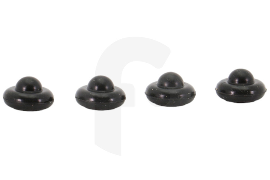 Ikea C00382262 Cocina & Encimera Gomas soporte para rejilla (Por 4 piezas) fogón 484000000903 apto para entre otros Modelo redondo, negro