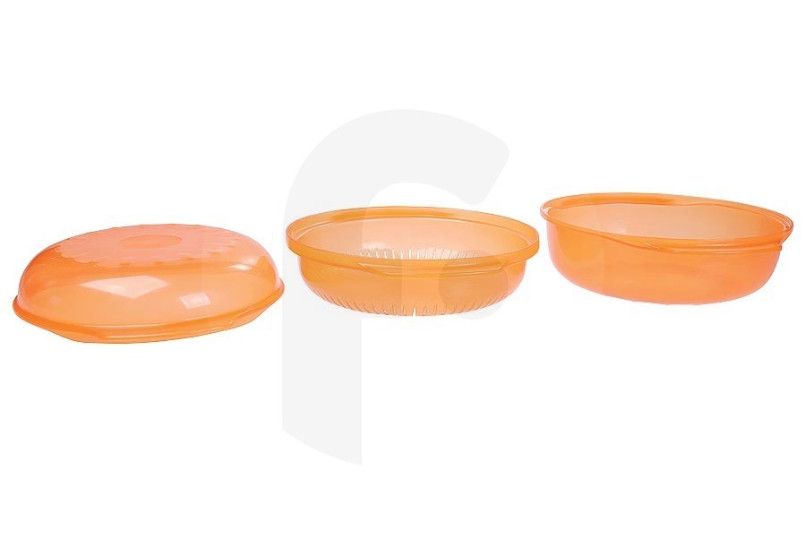 Whirlpool Microonde Vassoio per cottura al vapore (piatto per cottura al vapore) rotondo 1,5L per Whirlpool e altri microonde 623699, C00623699, STM006