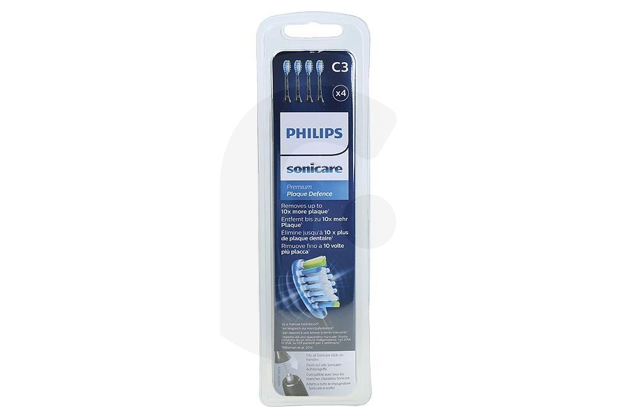 Philips Cepillo de dientes eléctrico Philips C3 Premium Plaque Control cabezales sónicos para cepillo de dientes HX9044/33 apto para entre otros sonicare