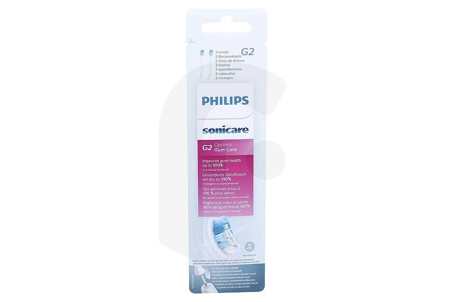 Philips  Philips Sonicare G2 Optimal Gum Care testine 2 pezzi per spazzolino HX9032/10