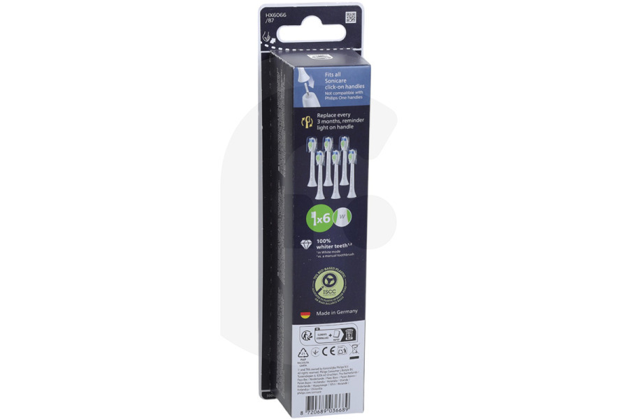 Philips  Philips set di spazzolini per spazzolino elettrico HX6066/87