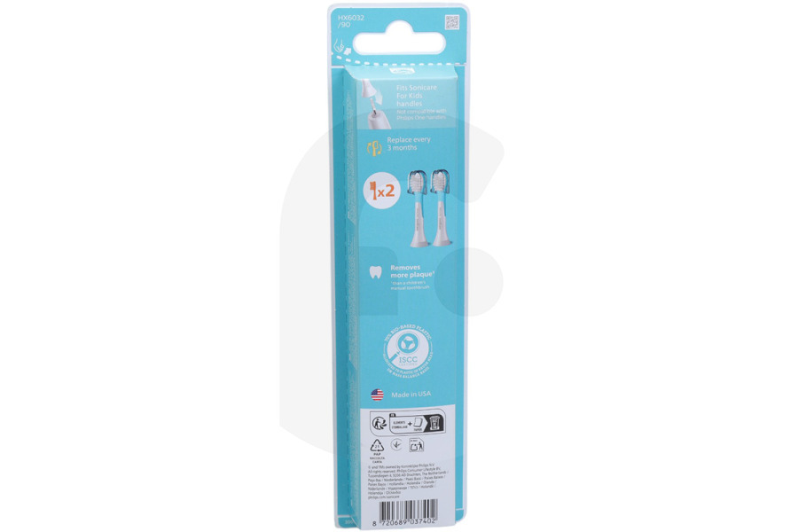 Philips Spazzolino elettrico Philips set di spazzolini per spazzolino elettrico HX6032/90