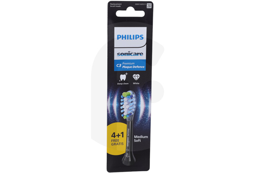 Philips Spazzolino elettrico Philips set di spazzolini per spazzolino elettrico HX9045/88 adatto a tra cui Sonicare nero