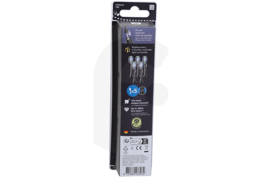 Philips  Philips set di spazzolini per spazzolino elettrico HX9045/88