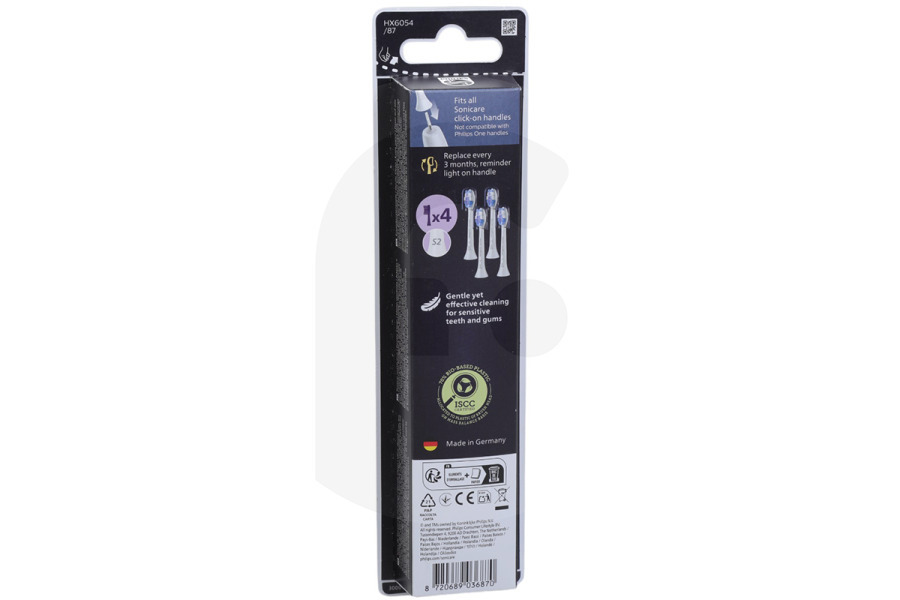 Philips  Philips set di spazzolini per spazzolino elettrico HX6054/87