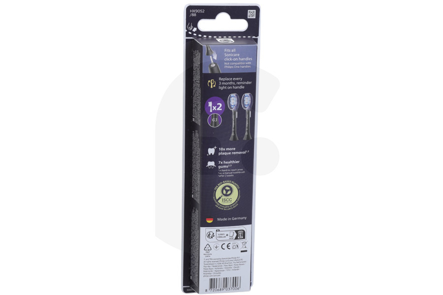 Philips  Philips set di spazzolini per spazzolino elettrico HX9052/88