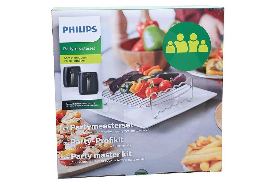 Philips Friggitrice Philips party animal kit (party master kit) friggitrice ad aria (friggitrice ad aria calda) HD9904/01, HD990401