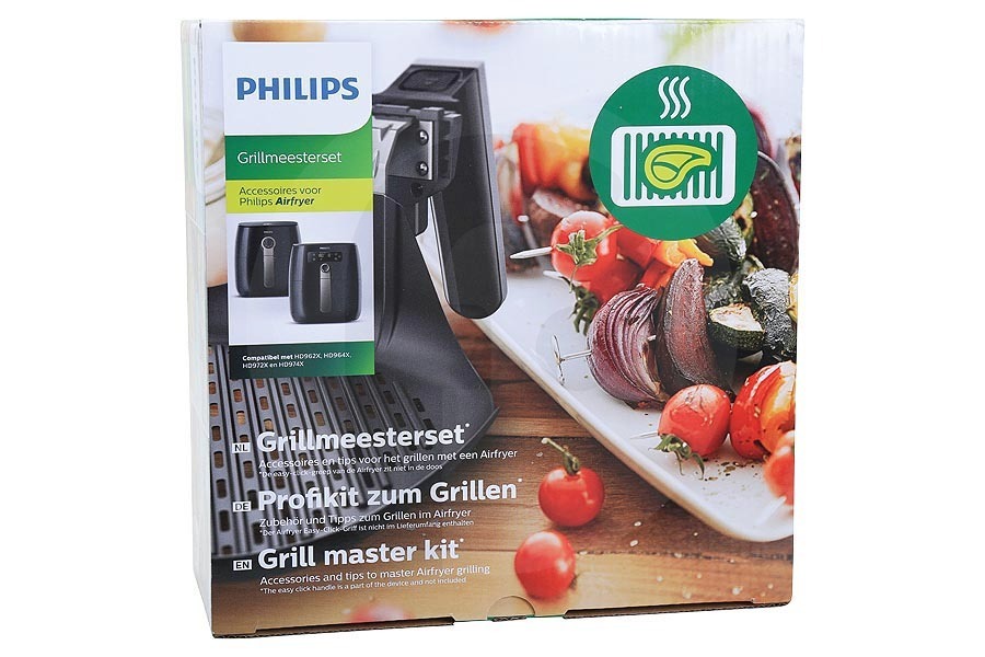 Philips Friggitrice Philips accessori da cottura set grill master L friggitrice ad aria (friggitrice ad aria calda) HD9941/00, HD994100