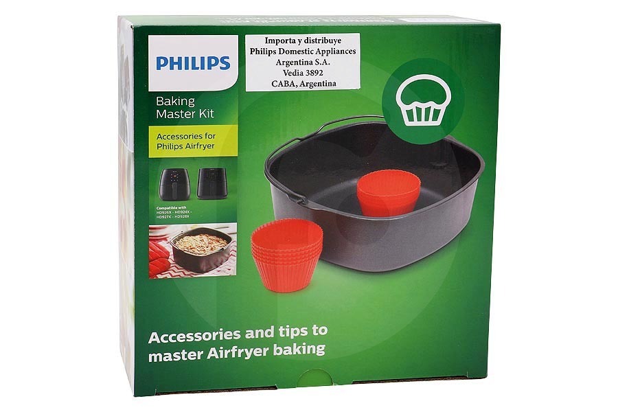 Philips Friggitrice ad aria Philips baking master (set per cottura) XL friggitrice ad aria (friggitrice ad aria calda) HD9945/01, HD994501