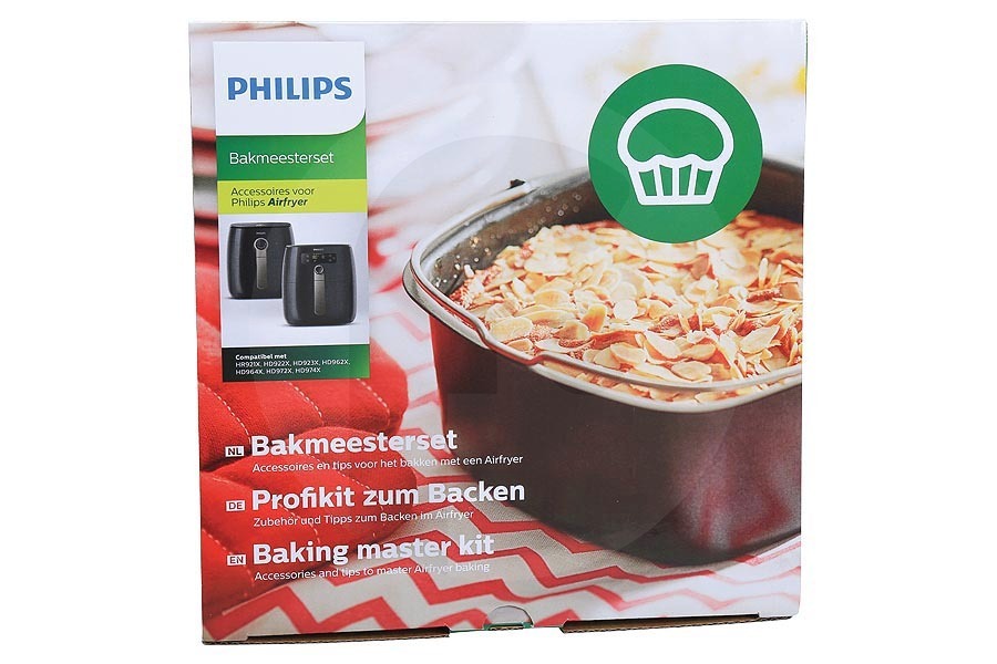 AirFryer Friggitrice Philips baking master (set per cottura) L friggitrice ad aria (friggitrice ad aria calda) HD9925/01, HD992501