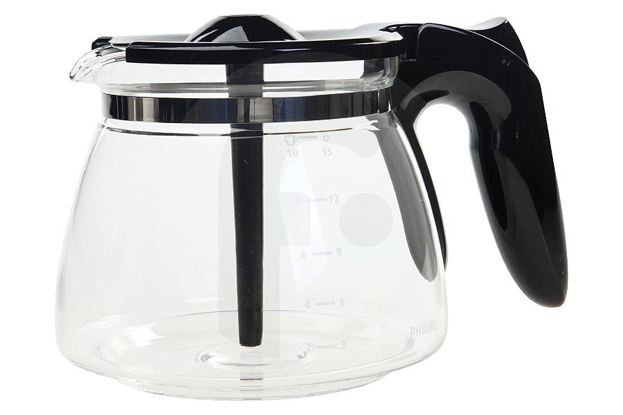 Philips Cafetera Jarra de cafetera (10 tazas, negra) cafetera 996510073463 apto para entre otros HD7447, HD7461, HD5447, HD7457