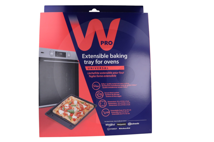 Voss Backofen WPRO Backblech (Verstellbares Backblech 37-52cm) für Ofen 484000008435