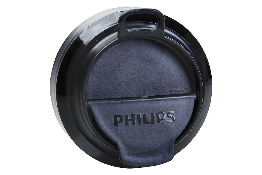 Philips Frullatore Philips coperchio (copertura) dalla tazza per bere nero frullatore  996510076834 adatto a tra cui HR3654, HR3655, HR3756