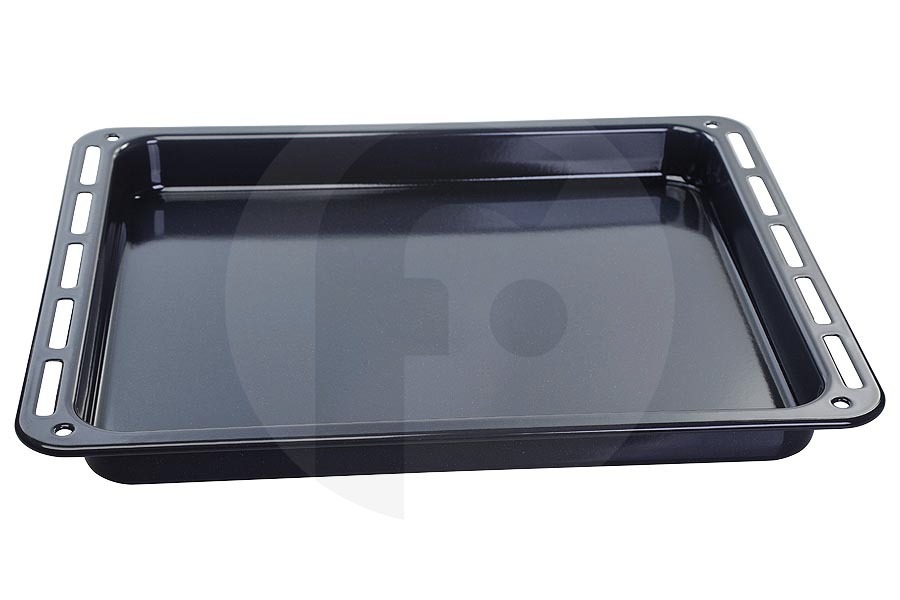 Cylinda Horno Bandeja para hornear (plato, bandeja de goteo) esmaltada para Whirlpool y otros horno 481010674817 apto para entre otros AKZ7950IX, AKZ6280IX