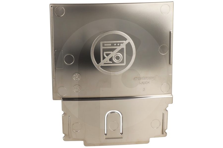 Philips 421945012831 afdekkap voorpaneel koffiedikbak chroom voor koffiezetapparaat CP1301/01