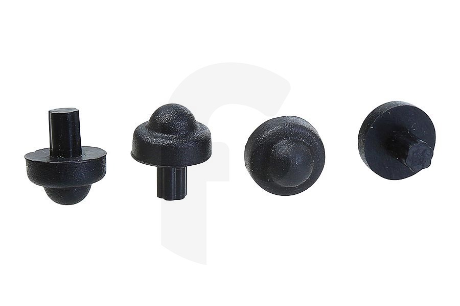 Whirlpool Cocinas y placas Base (tapón, amortiguador) de soporte de cacerola para, entre otros, Whirlpool encimera 481010474087 apto para entre otros TGZ5757CIXL, AKT798IXL