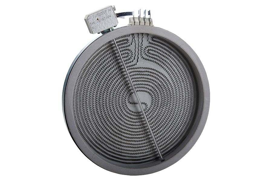 Cylinda Horno Elemento calefactor (placa de cocción) halógeno redondo 2300W para Whirlpool y otros placa de cocción 480121101745 apto para entre otros EDPV6740, EDPS6640