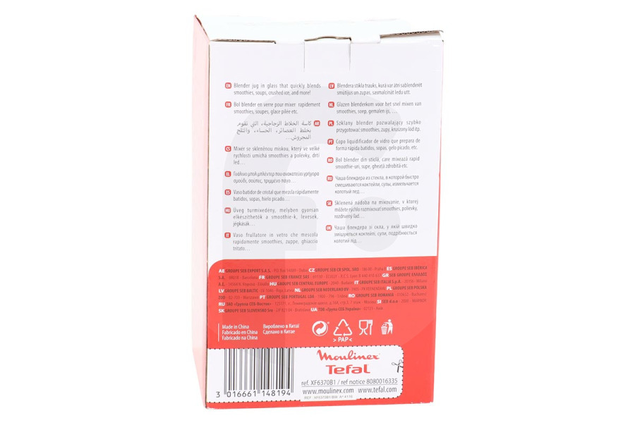 Moulinex Robot de cocina Moulinex XF6370B1 Jarra de la Licuadora