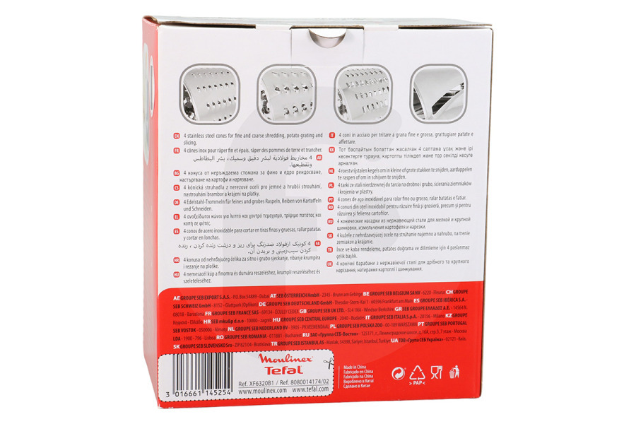 Moulinex Robot da cucina Moulinex Grattugia a tamburo XF6320B1 Robot da cucina