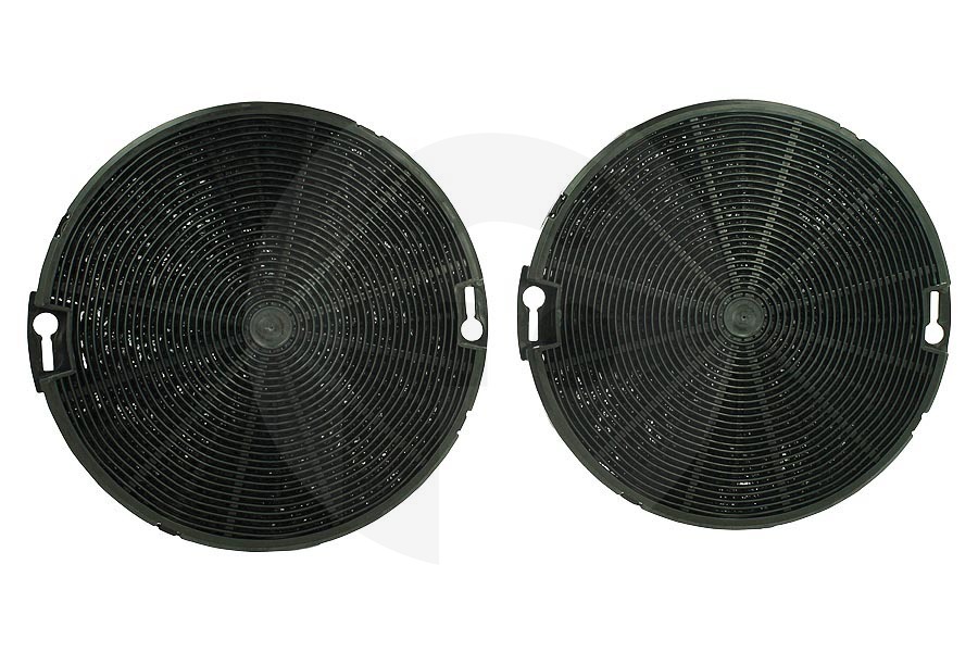 Juno-electrolux Campana extractora Filtro de carbón redondo ø150mm 2 piezas para Pelgrim y otros campana extractora 736965, KF27/P01 apto para entre otros SLK630, SLK635, AV560RVS