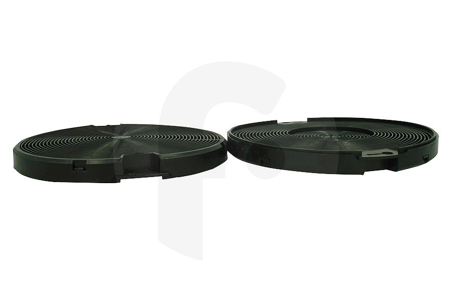 Pelgrim Dampkap Koolstoffilter rond ø 150mm 2 stuks voor o.a. Pelgrim dampkap 736965, KF27/P01