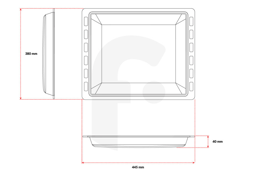 Pelgrim Forno Teglia da forno Pelgrim 35945 Forno-microonde