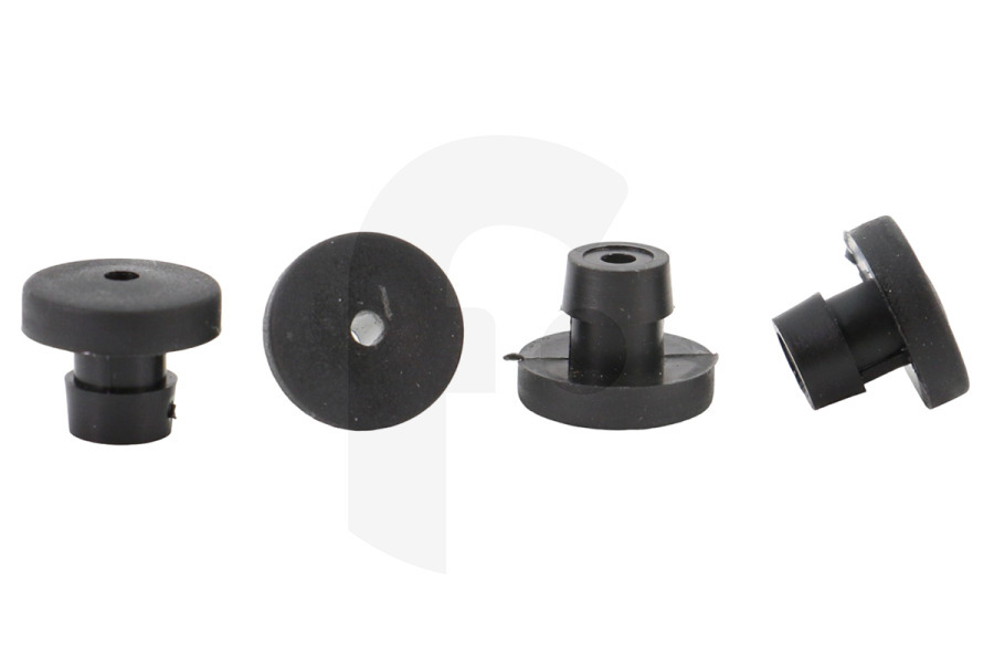 Pelgrim Piano cottura & Piastra da cucina Piedino (tappo, attenuatore) per supporto pentola set di 4 pezzi per Atag e altri piano cottura 424721, 71681010