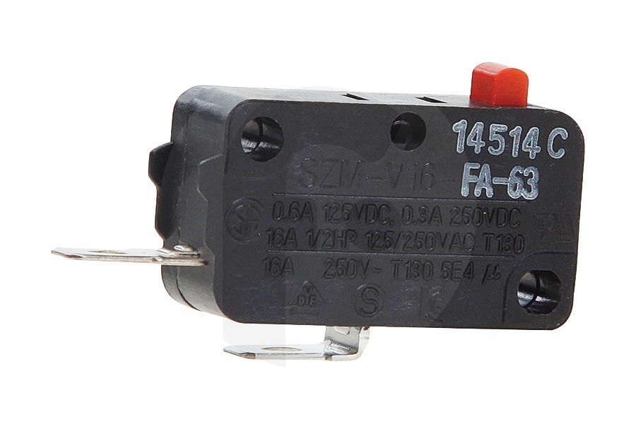 Husqvarna 563873 Horno Interruptor (microinterruptor, 2 contactos) horno 27804 horno 27804 apto para entre otros MAG536, ECM173, MAG495