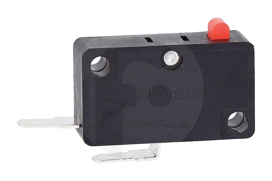 Etna Horno Interruptor de la puerta (microinterruptor) para Pelgrim y otros microondas (combinado) 561340 apto para entre otros MAC496RVS, COM316GLS, CM444RVS, CM644TI, MAC214GLS