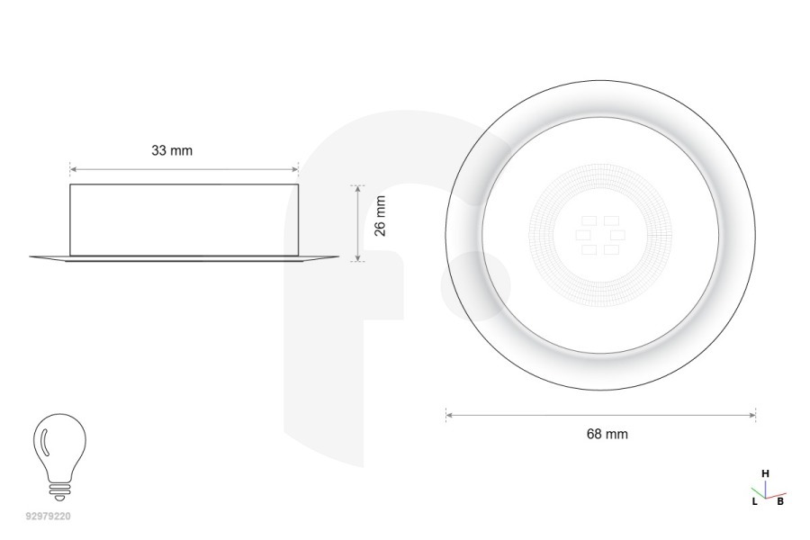 Pelgrim Cappa aspirante Pelgrim Lampada LED per cappa aspirante 554253