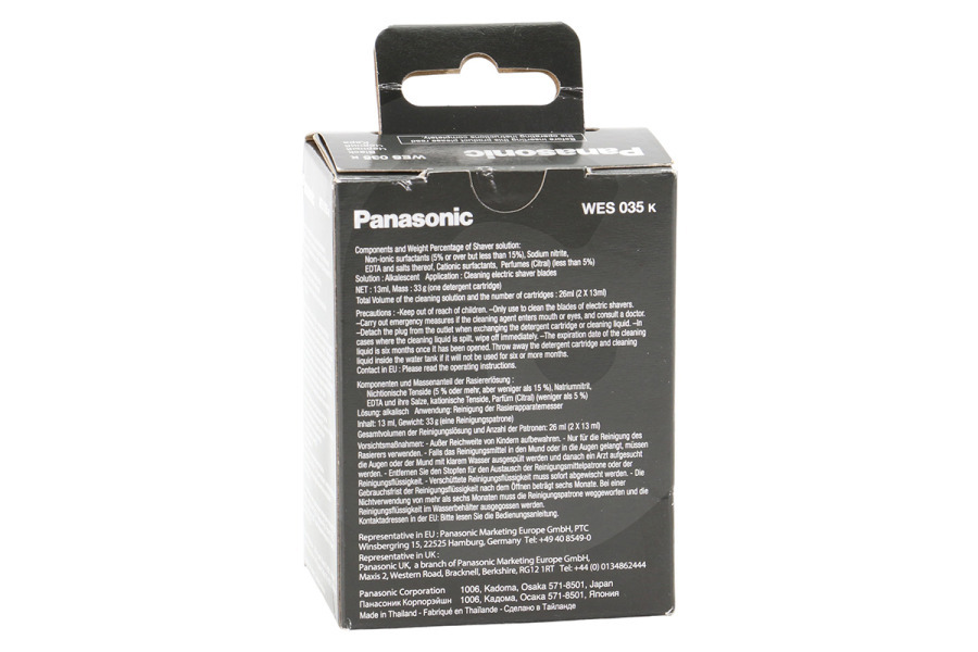 Panasonic Rasoio elettrico Cartuccia di pulizia Panasonic WES035K Rasoio WES035K7771