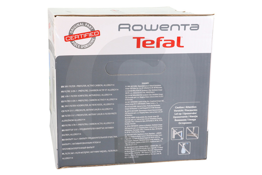 Rowenta Purificatore d'aria Rowenta Filtro XD6840F0 Purificatore d'aria