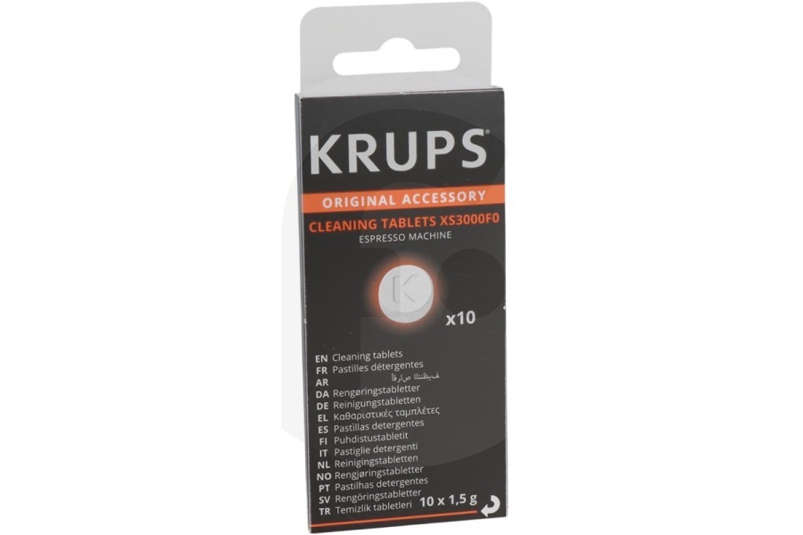 Krups XS3000F0 Cafetera Krups tabletas de limpieza para cafetera XS3000 apto para entre otros XP7200