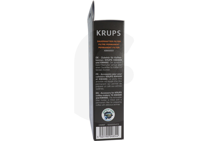 Krups Kaffeemaschine Krups Kaffee-Dauerfilter, schwarz Kaffeemaschine XB900501