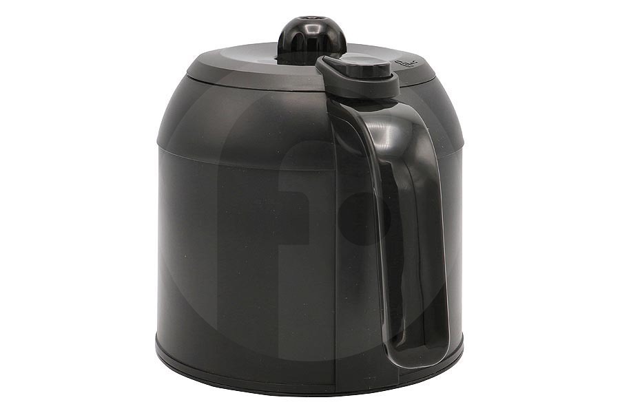 Krups Cafetera Jarra térmica (jarra termo) acero inoxidable incl. tapa negra para Krups y otros cafetera SS208436, SS-208436